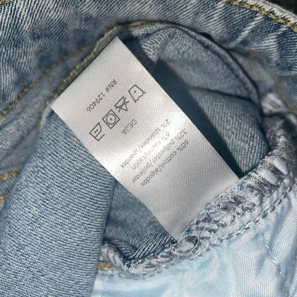 Venus Floral Boho Pearl Embellished Flare Jeans with Frayed Hem Size 4 - Picture 8 of 10